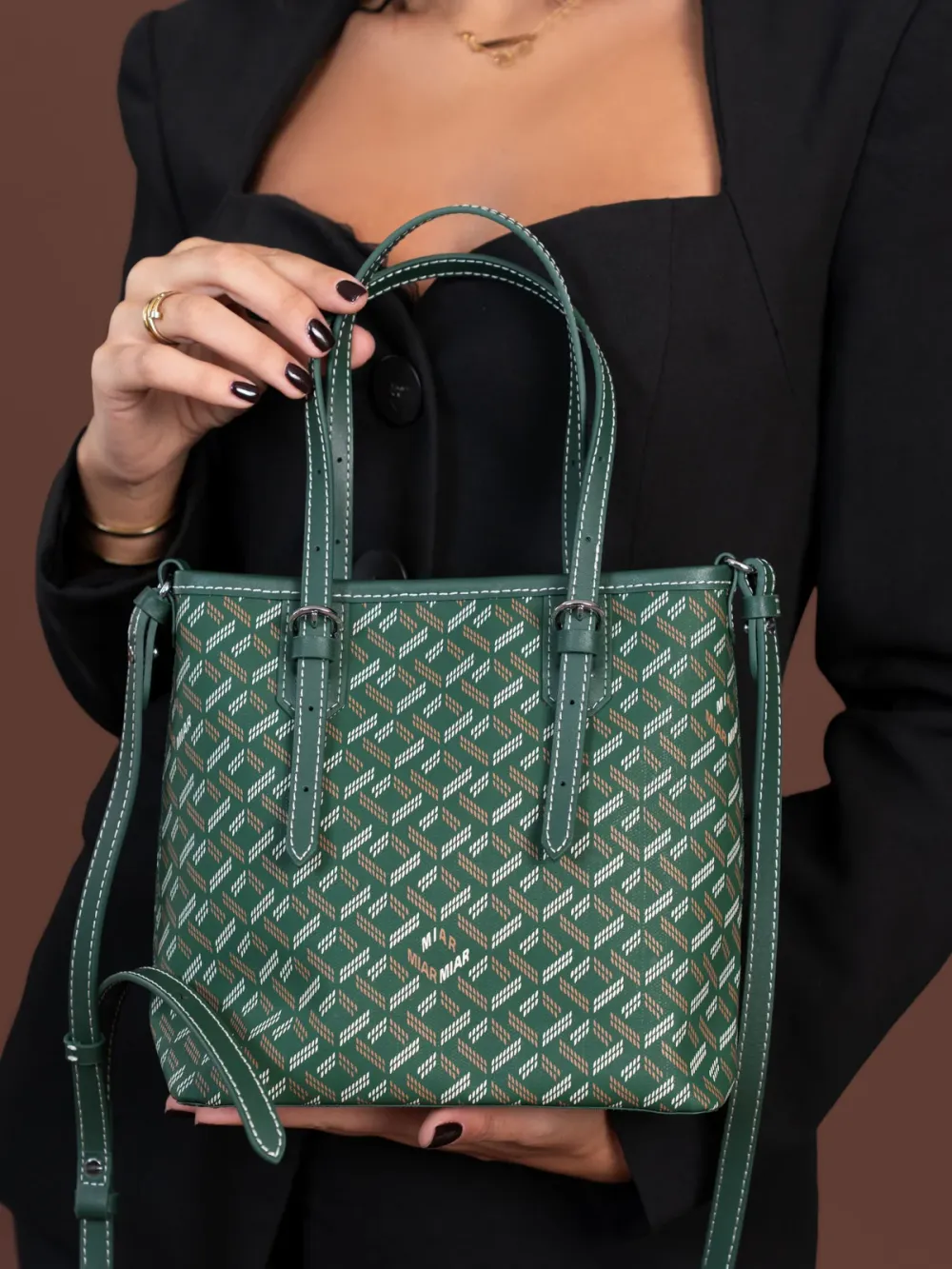 BELLA MINI TOTE BAG - GREEN — الصورة 2