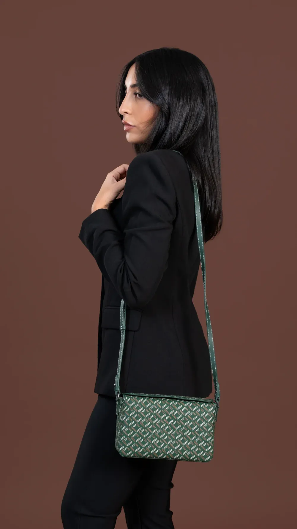 ORNATO SCALA CROSSBODY- GREEN — الصورة 2