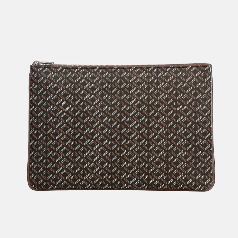 FOLIO POUCH- BLACK/TAN — الصورة 1