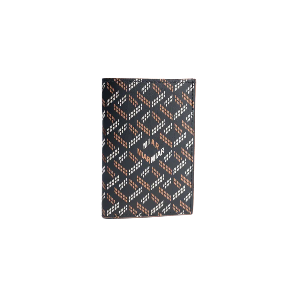 LUSSO CARD WALLET- BLACK/TAN — الصورة 1