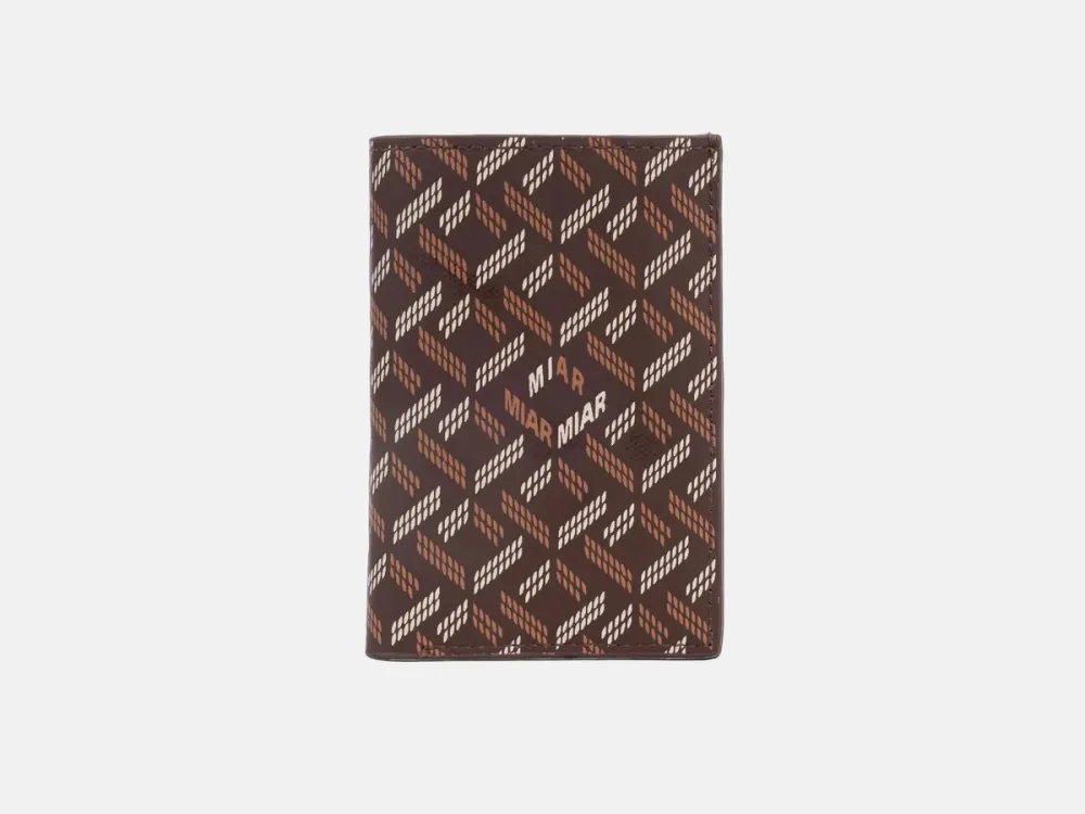 LUSSO CARD WALLET- BURGUNDY — الصورة 1