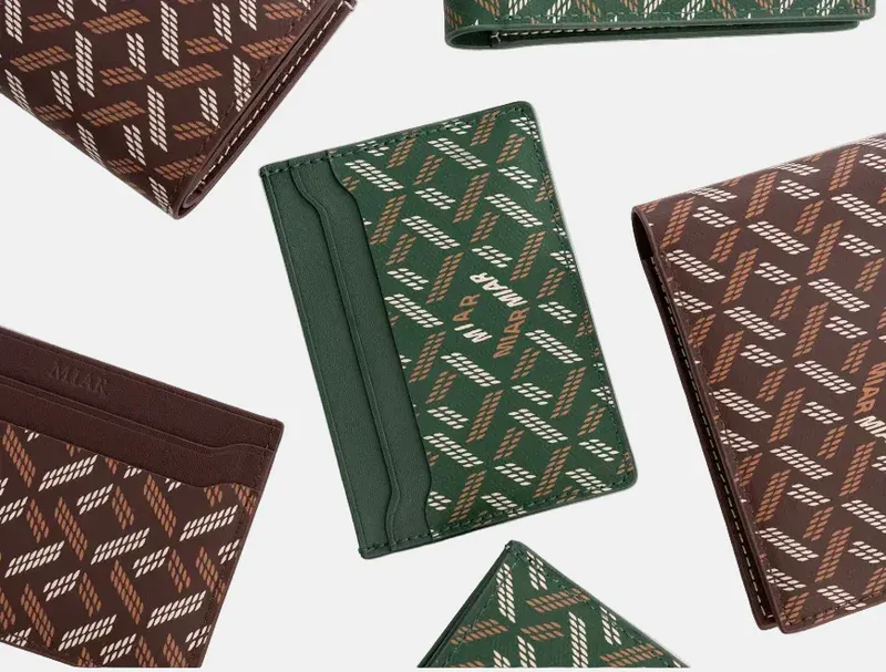LUSSO SLIM CARD HOLDER- GREEN — الصورة 3