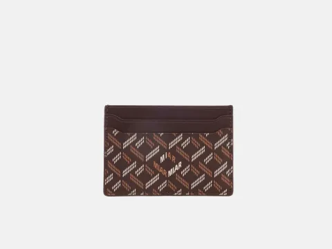 LUSSO SLIM CARD HOLDER-BURGUNDY — MIAR OFFICIAL