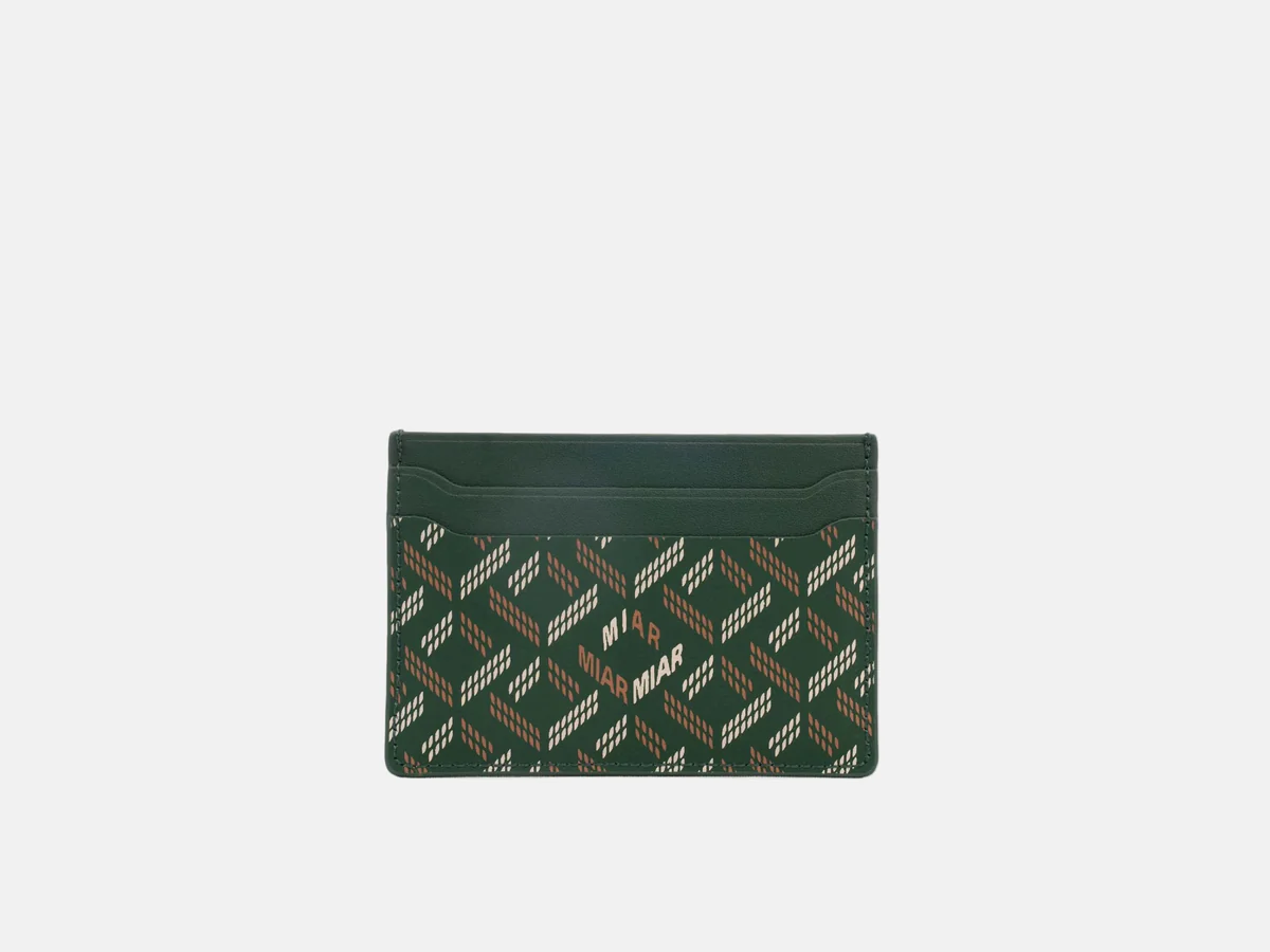 LUSSO SLIM CARD HOLDER- GREEN